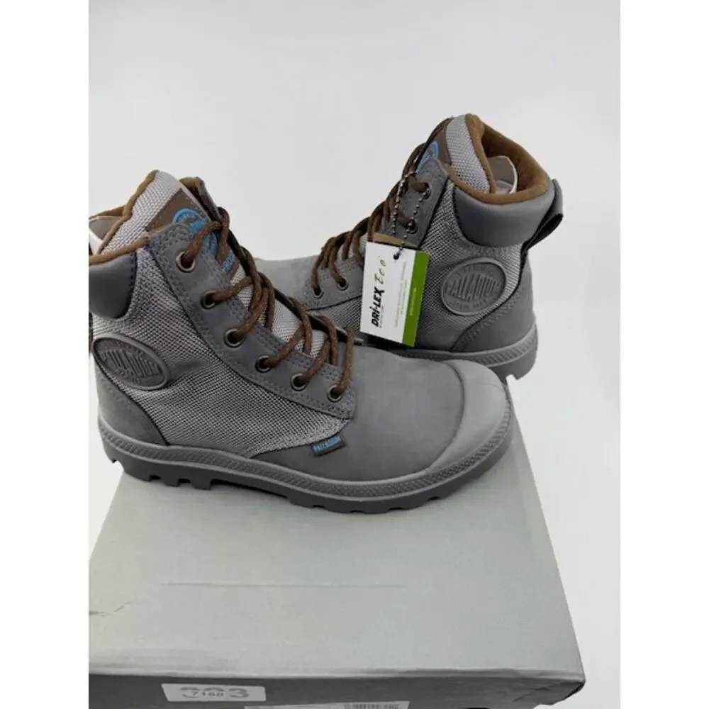 NEW Palladium Pampa Sport Cuff WPN Boots 73234-070-M Granite Gray Mens Size 4.5 - Picture 4 of 9